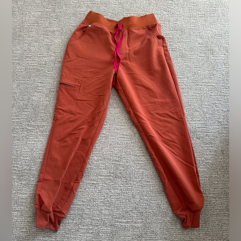 Terracotta High Waisted Zamora Jogger Figs Scrubs